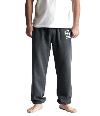 60°N 95°W Ombre blue elastic cuff sweatpants with pockets